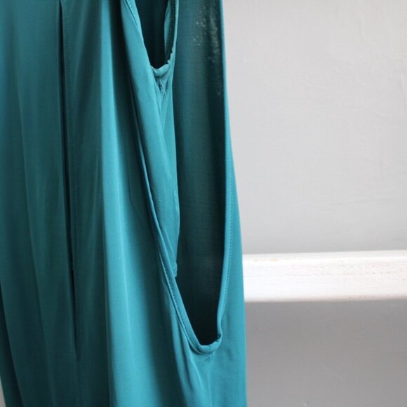 HELMUT LANG Women’s Faint Jersey Sleeveless Top in Siphon Teal Size Small - Picture 7 of 13